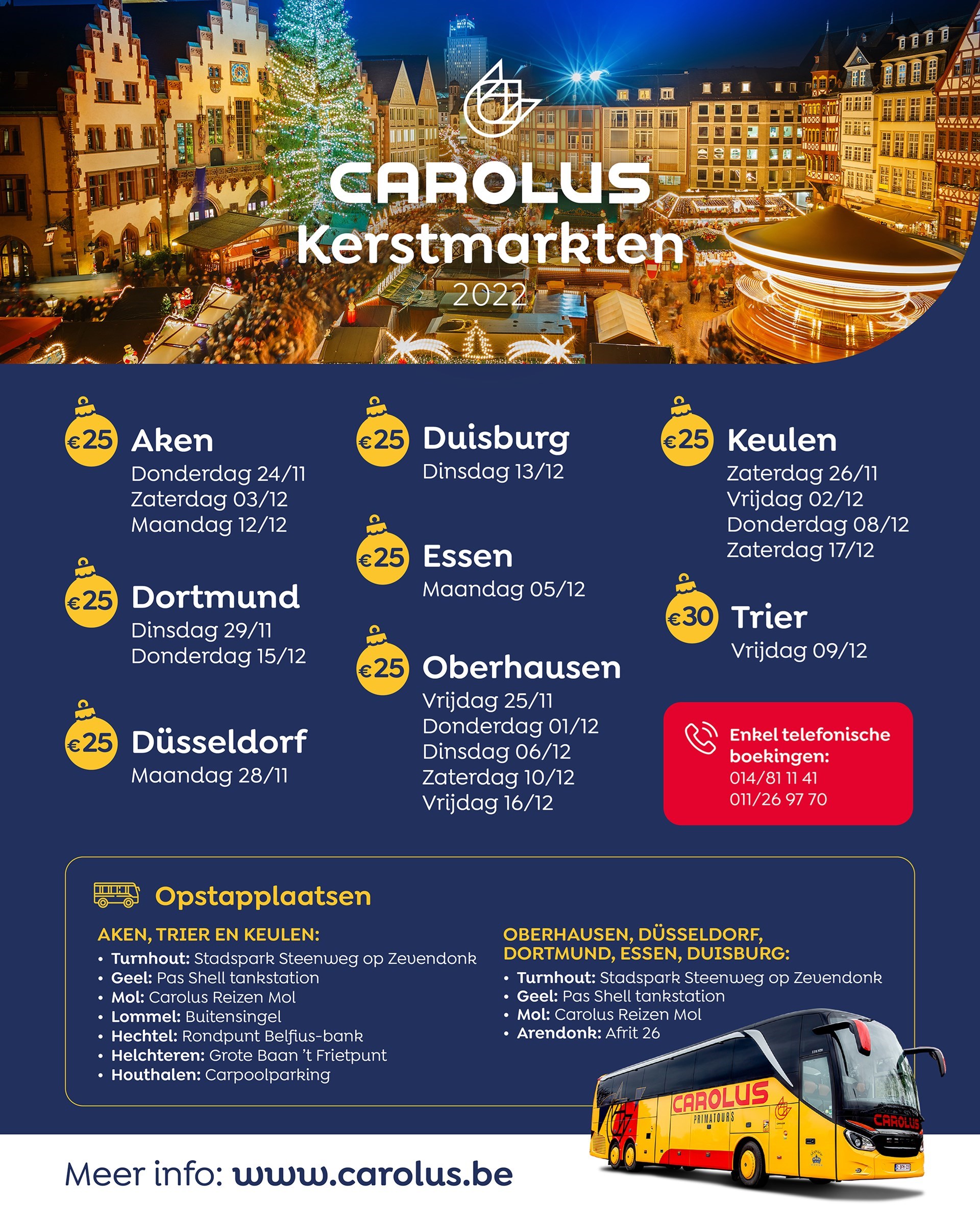 Kerstmarkten Carolus Reizen